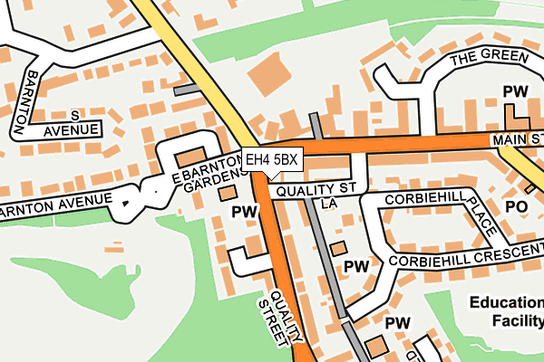 EH4 5BX map - OS OpenMap – Local (Ordnance Survey)