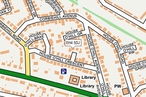 EH4 5DJ map - OS OpenMap – Local (Ordnance Survey)