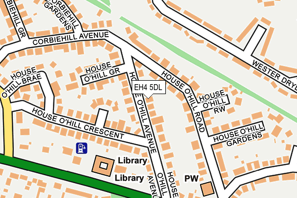 EH4 5DL map - OS OpenMap – Local (Ordnance Survey)