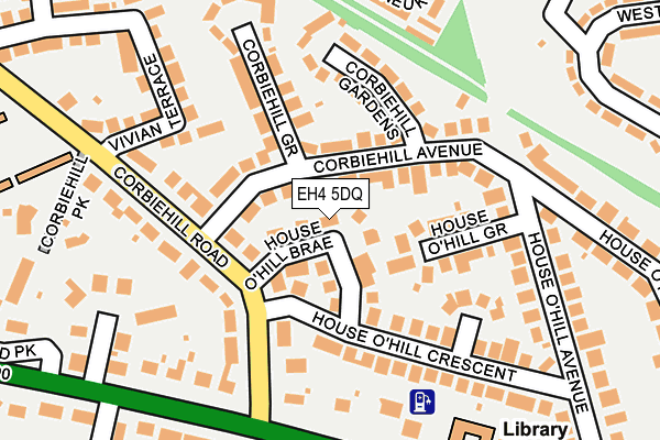 EH4 5DQ map - OS OpenMap – Local (Ordnance Survey)