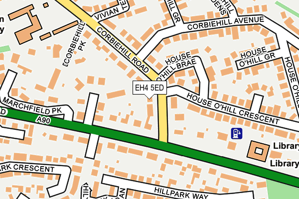 EH4 5ED map - OS OpenMap – Local (Ordnance Survey)