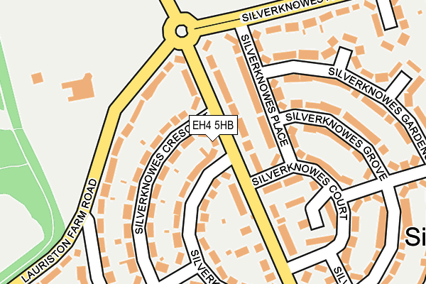 EH4 5HB map - OS OpenMap – Local (Ordnance Survey)
