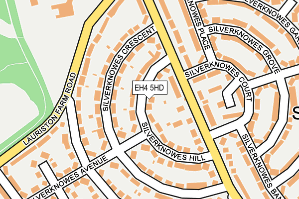 EH4 5HD map - OS OpenMap – Local (Ordnance Survey)