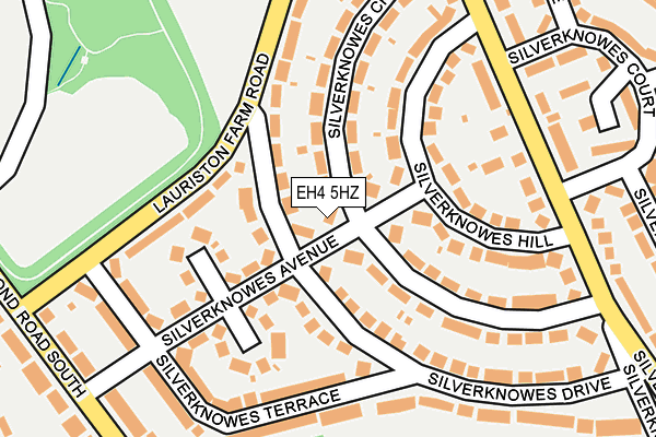 EH4 5HZ map - OS OpenMap – Local (Ordnance Survey)