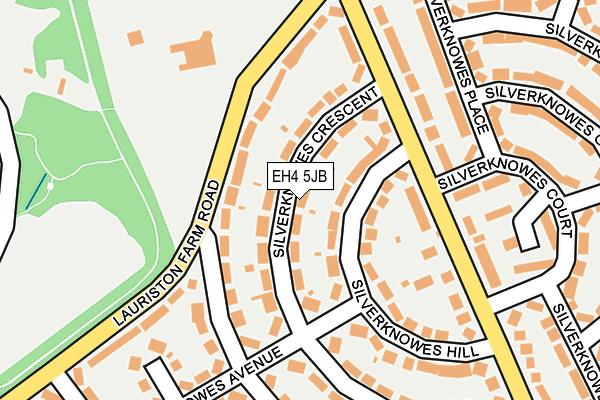 EH4 5JB map - OS OpenMap – Local (Ordnance Survey)