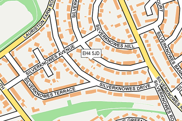 EH4 5JD map - OS OpenMap – Local (Ordnance Survey)
