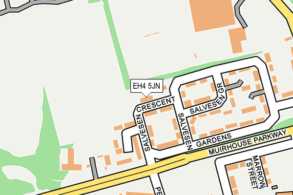 EH4 5JN map - OS OpenMap – Local (Ordnance Survey)