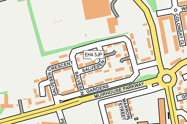 EH4 5JP map - OS OpenMap – Local (Ordnance Survey)