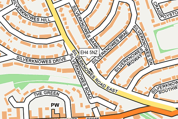EH4 5NZ map - OS OpenMap – Local (Ordnance Survey)