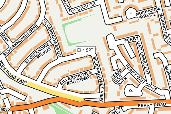 EH4 5PT map - OS OpenMap – Local (Ordnance Survey)