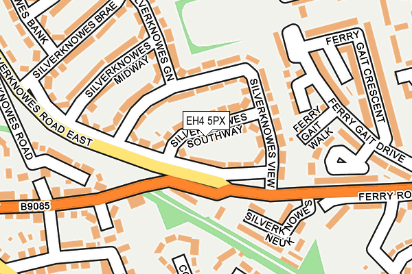 EH4 5PX map - OS OpenMap – Local (Ordnance Survey)
