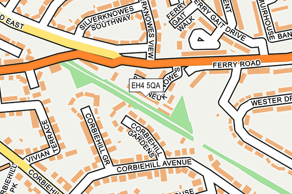 EH4 5QA map - OS OpenMap – Local (Ordnance Survey)