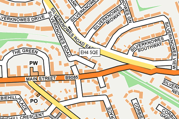 EH4 5QE map - OS OpenMap – Local (Ordnance Survey)