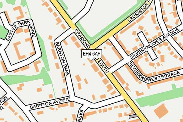 EH4 6AF map - OS OpenMap – Local (Ordnance Survey)