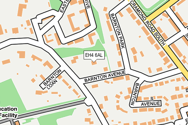 EH4 6AL map - OS OpenMap – Local (Ordnance Survey)