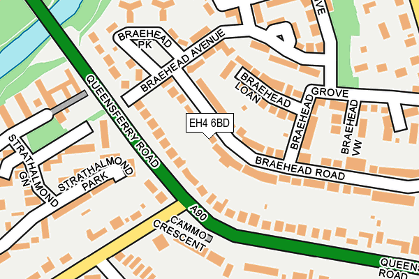 EH4 6BD map - OS OpenMap – Local (Ordnance Survey)