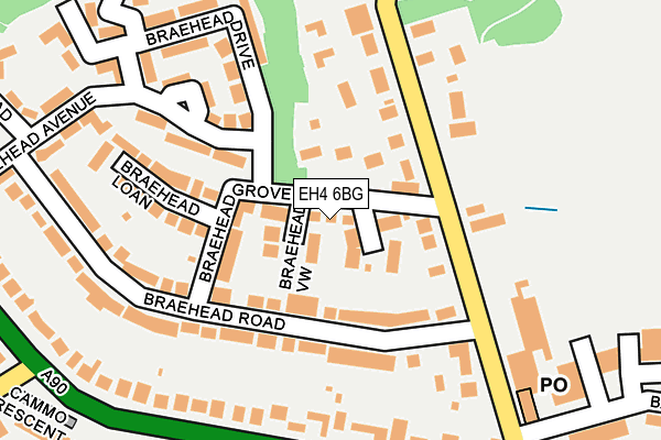 EH4 6BG map - OS OpenMap – Local (Ordnance Survey)