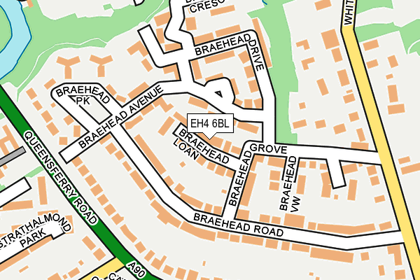 EH4 6BL map - OS OpenMap – Local (Ordnance Survey)