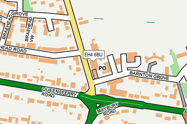EH4 6BU map - OS OpenMap – Local (Ordnance Survey)