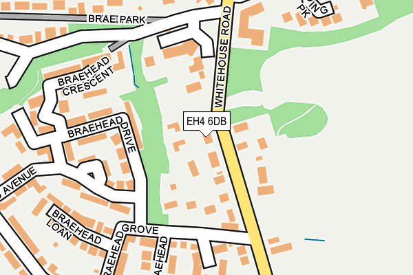 EH4 6DB map - OS OpenMap – Local (Ordnance Survey)