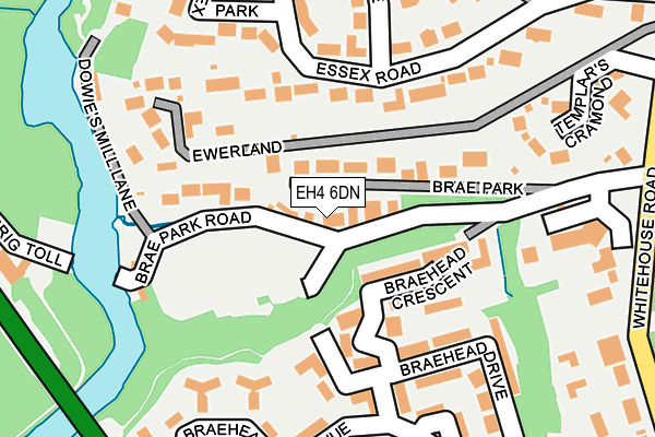 EH4 6DN map - OS OpenMap – Local (Ordnance Survey)