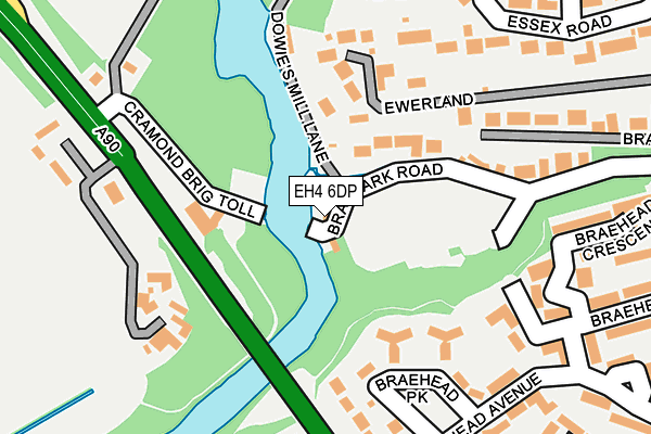 EH4 6DP map - OS OpenMap – Local (Ordnance Survey)