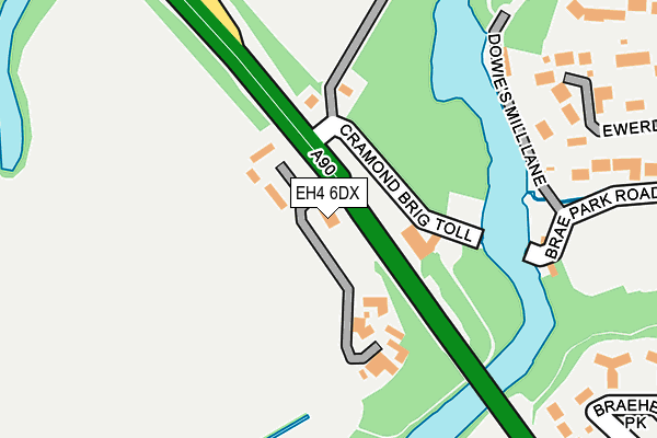 EH4 6DX map - OS OpenMap – Local (Ordnance Survey)