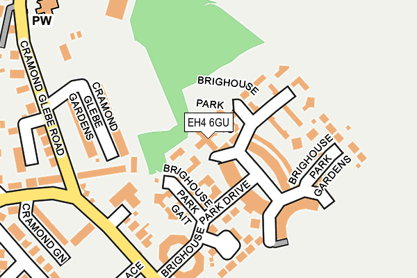EH4 6GU map - OS OpenMap – Local (Ordnance Survey)