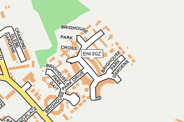 EH4 6GZ map - OS OpenMap – Local (Ordnance Survey)