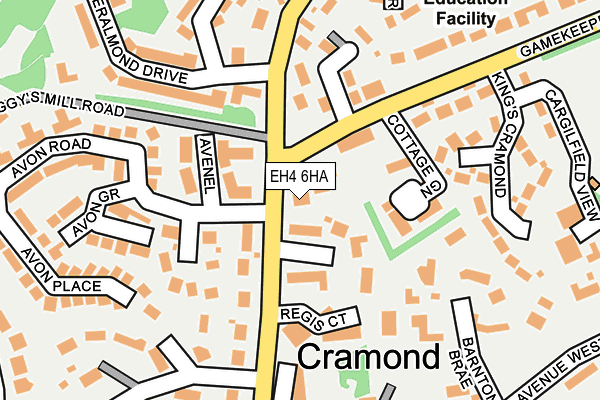 EH4 6HA map - OS OpenMap – Local (Ordnance Survey)