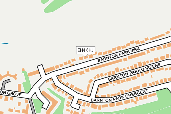 EH4 6HJ map - OS OpenMap – Local (Ordnance Survey)