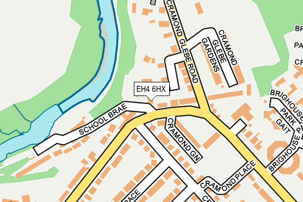EH4 6HX map - OS OpenMap – Local (Ordnance Survey)