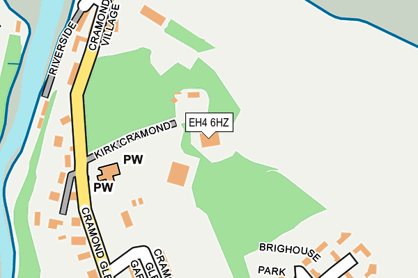 EH4 6HZ map - OS OpenMap – Local (Ordnance Survey)