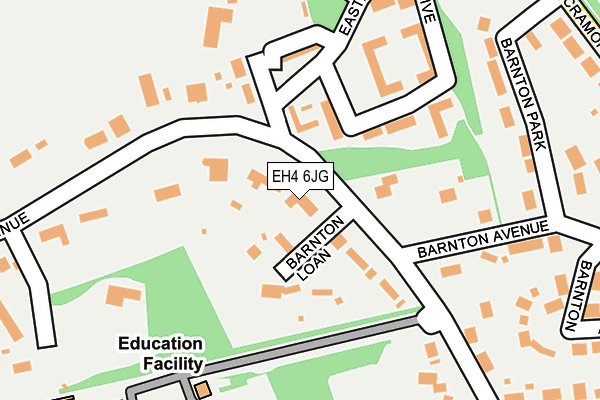 EH4 6JG map - OS OpenMap – Local (Ordnance Survey)