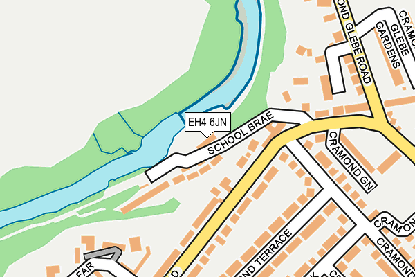 EH4 6JN map - OS OpenMap – Local (Ordnance Survey)