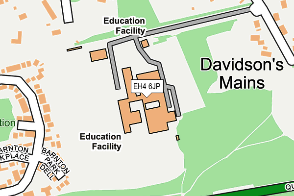EH4 6JP map - OS OpenMap – Local (Ordnance Survey)