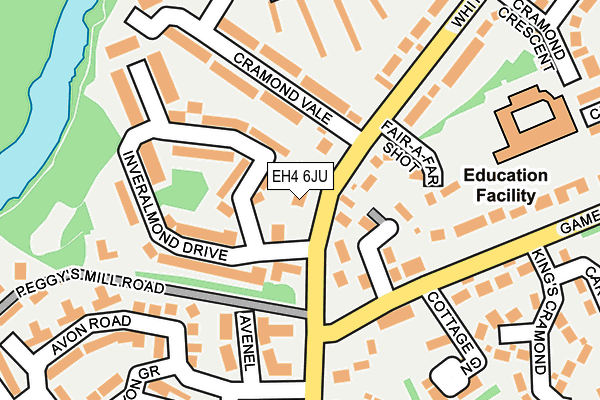 EH4 6JU map - OS OpenMap – Local (Ordnance Survey)