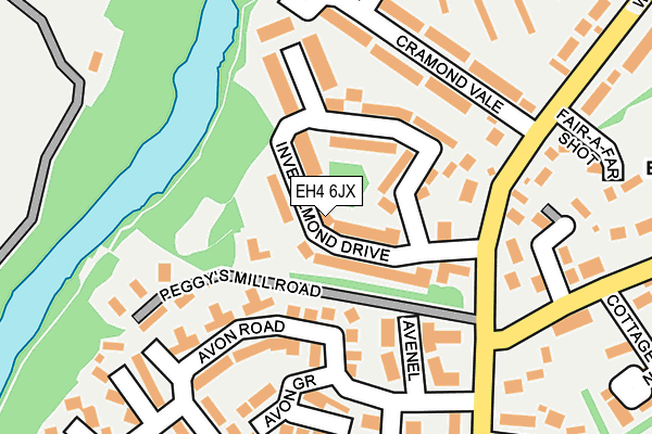 EH4 6JX map - OS OpenMap – Local (Ordnance Survey)