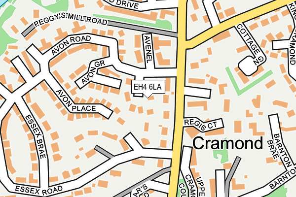 EH4 6LA map - OS OpenMap – Local (Ordnance Survey)