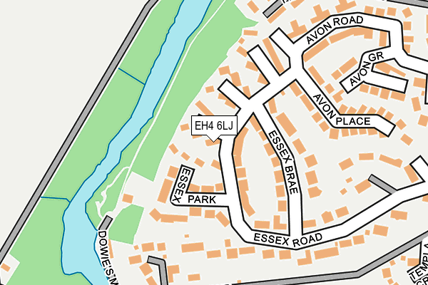 EH4 6LJ map - OS OpenMap – Local (Ordnance Survey)