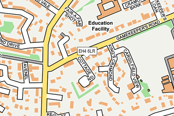 EH4 6LR map - OS OpenMap – Local (Ordnance Survey)