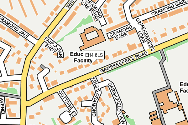EH4 6LS map - OS OpenMap – Local (Ordnance Survey)