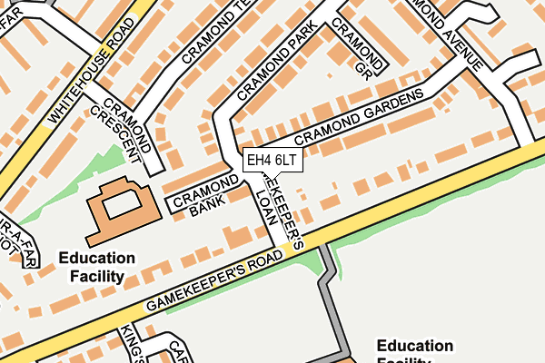 EH4 6LT map - OS OpenMap – Local (Ordnance Survey)