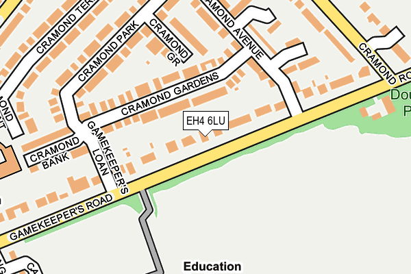 EH4 6LU map - OS OpenMap – Local (Ordnance Survey)