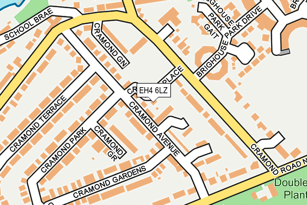 EH4 6LZ map - OS OpenMap – Local (Ordnance Survey)