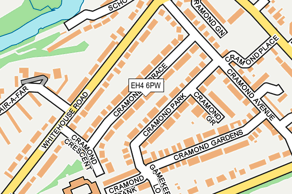 EH4 6PW map - OS OpenMap – Local (Ordnance Survey)