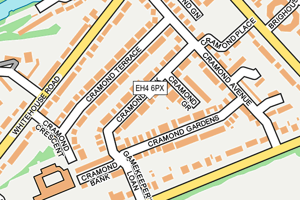EH4 6PX map - OS OpenMap – Local (Ordnance Survey)