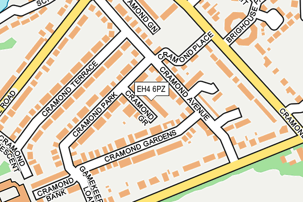 EH4 6PZ map - OS OpenMap – Local (Ordnance Survey)