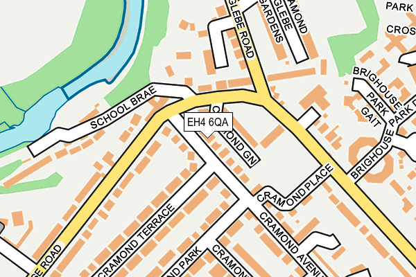 EH4 6QA map - OS OpenMap – Local (Ordnance Survey)