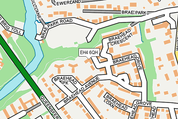 EH4 6QH map - OS OpenMap – Local (Ordnance Survey)